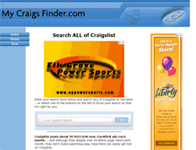 Tablet Screenshot of my-craigs-finder.com